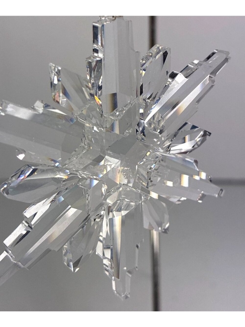 Swarovski 2004 Rockefeller Center Crystal Star Ornament Box COA - Picture 1 of 16